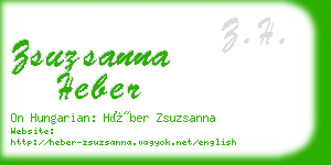 zsuzsanna heber business card